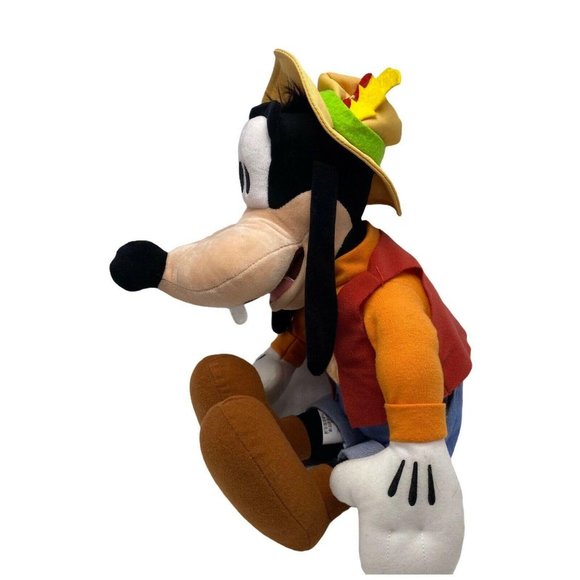 Disney Goofy Dog Plush Disney World Land Parks 20 Inch Jeans Red Vest Hat - Picture 2 of 4